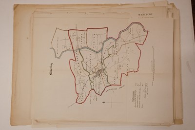 Lot 134 - Dawson (Lt. Robert K.). A collection of 40 town and county maps, circa 1832
