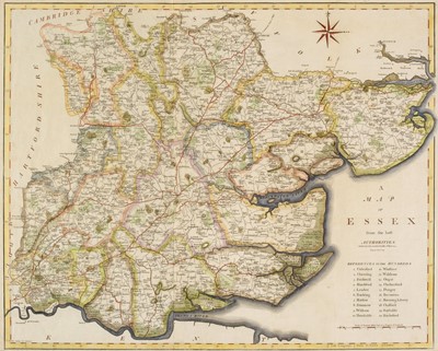 Lot 160 - Maps. A mixed collection of 110 British county and regional maps, mostly 19th century