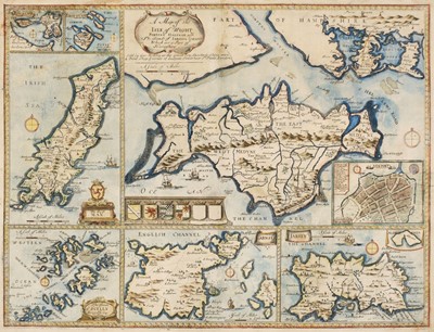 Lot 125 - British Islands. Lea (P.), A Map of the Isle of Wight Portsea Halinge..., circa 1730