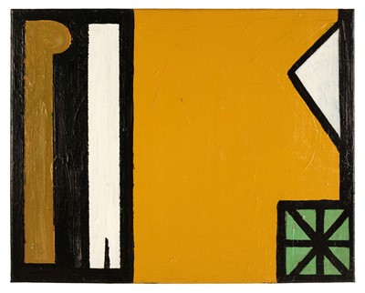 Lot 680 - Rigden (Geoff, 1943-2016). Arrival, 2005/08, acrylic and collage on canvas