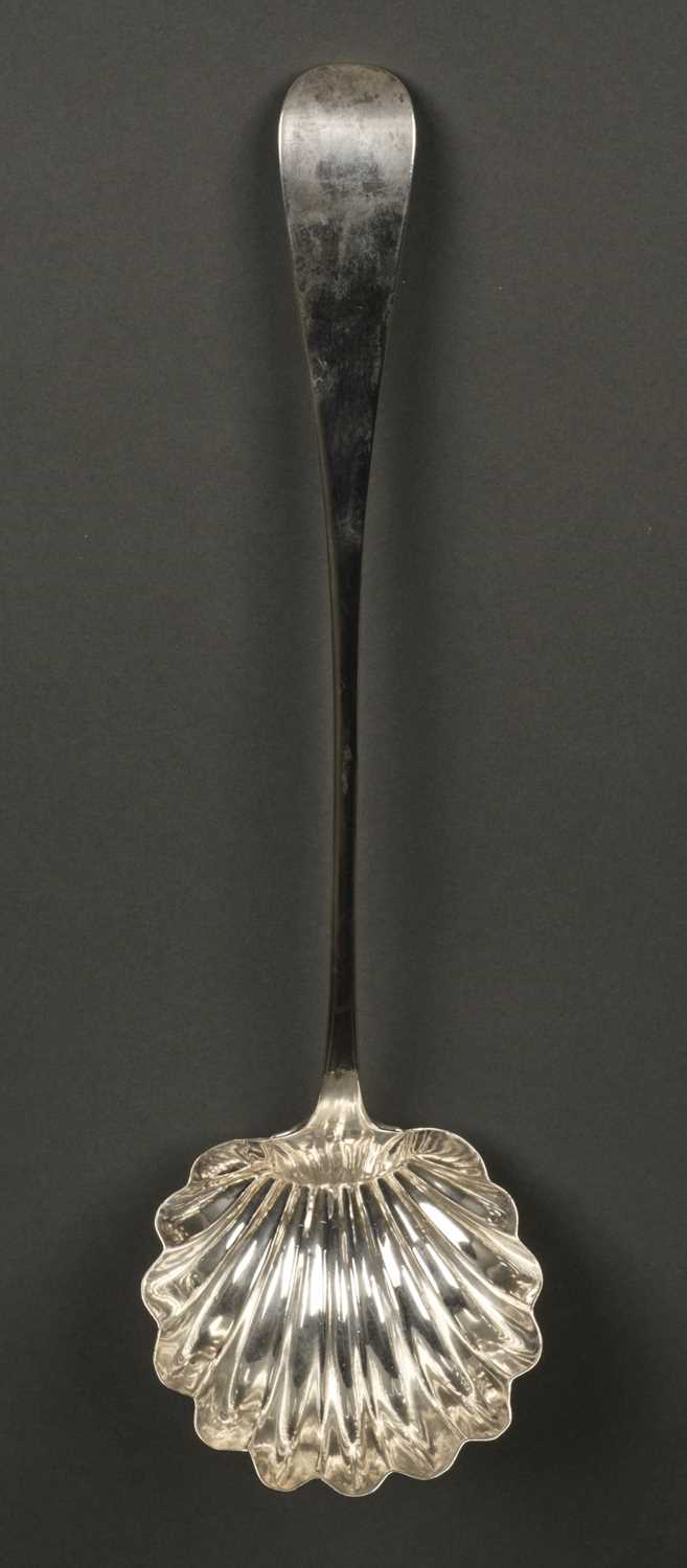 Lot 48 - Scottish Silver. Silver ladle by James Wildgoose, Aberdeen circa 1763-70