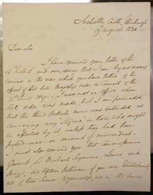 Lot 322 - McKinley (George, Admiral, c.1760-1852). Collection of letters addressed to George Mckinley, 1801-30