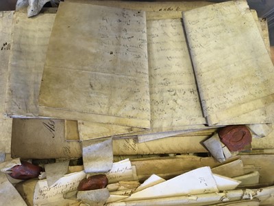 Lot 317 - London. A collection of 17th-19th century manuscript indentures etc.