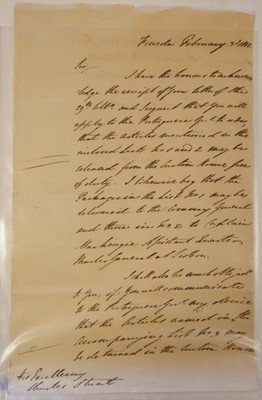 Lot 273 - Wellington (Duke of). Group of Peninsular War autograph letters signed to Charles Stuart, 1811-13