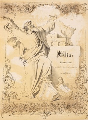 Lot 325 - Mendelssohn Bartholdy (Felix, 1809-1847). Elias, [1847]