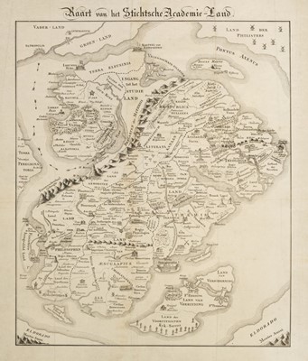Lot 183 - Van Ellemeet (W. C. N. de J.). Kaart van het Stichtsche Academie-Land, circa 1834