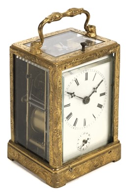 Lot 110 - Clock. Edwardian carriage timepiece