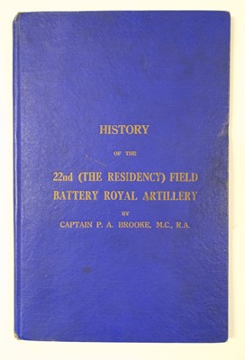 Lot 59 - India. Commemorative photograph album of the 22nd (Residency) Field Battery RA, 1931, & others