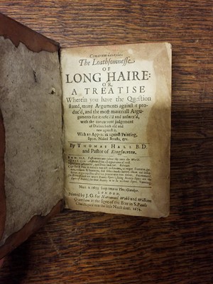 Lot 102 - Hall (Thomas). The Loathsomnesse of Long Haire, 1st edition, 1654