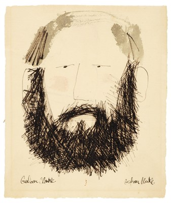 Lot 565 - Clarke (Graham, 1941-). Two self portraits of the artist