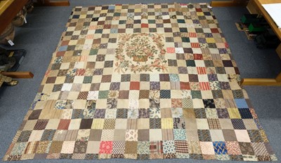 Lot 272 - Quilts. A Victorian patchwork quilt, and 2 others