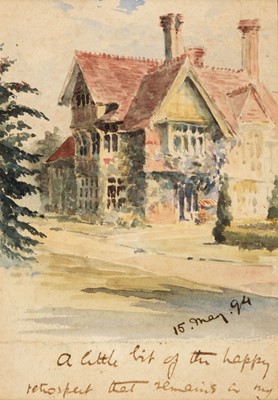Lot 281 - Baden-Powell (Robert, 1st Baron, 1857-1941). The House of the Dramatist W.S. Gilbert, 15 May 1894