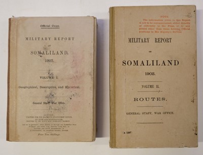 Lot 81 - War Office. Military Report on Somaliland, 1907, ex libris SOE veteran R. G. Turrall DSO MC