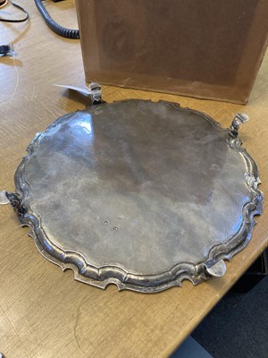 Lot 41 - Salver. George II silver salver by Robert Abercromby, London  1733