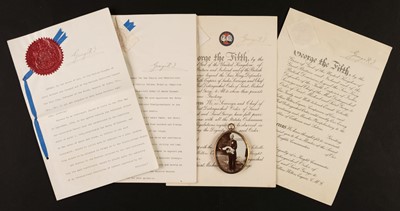 Lot 344 - Wilton (Ernest C.C., 1870-1952). A group of 7 appointments signed by King George V