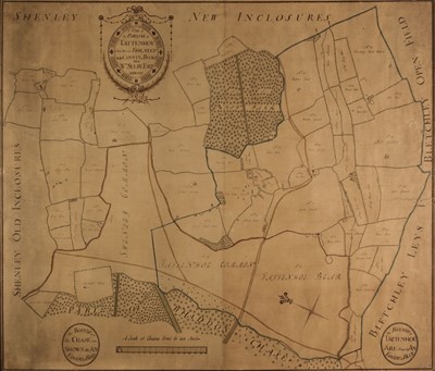 Lot 95 - Estate Plan. A Plan of Parish of Tattenhoe and part of Shenley, Buckinghamshire, 1801