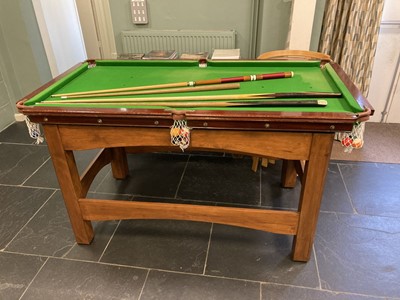 Lot 217 - Snooker. A snooker table by E.J. Riley