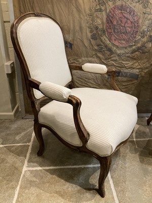 Lot 211 - Chair. A 19th century French fauteuil