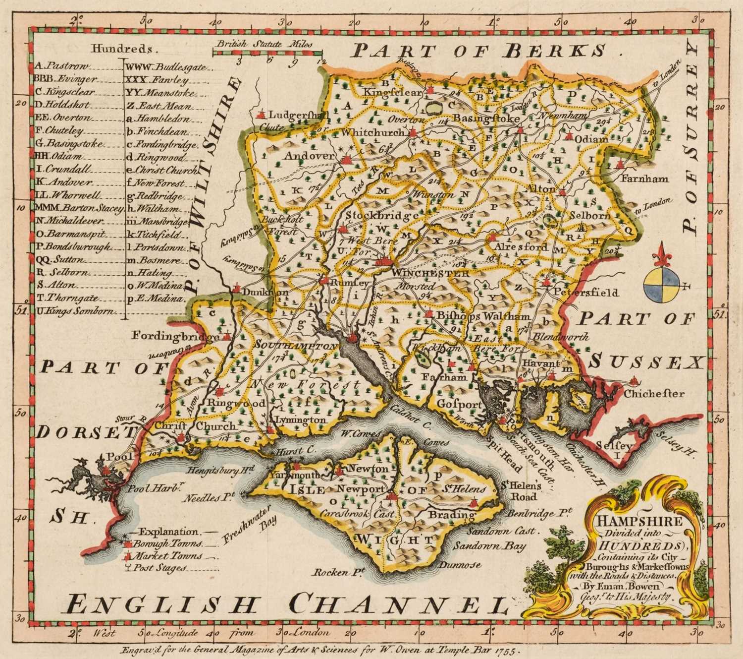 Lot 148 - Hampshire. A collection of approximately 105 maps, 17th - 19th century