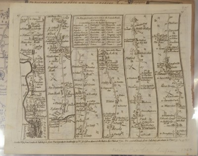 Lot 148 - Hampshire. A collection of approximately 105 maps, 17th - 19th century