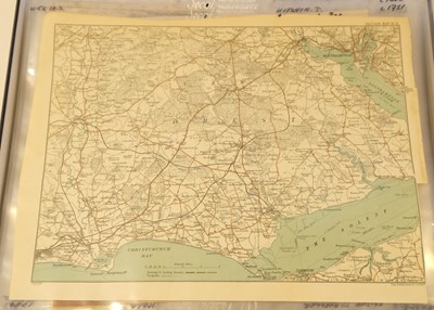 Lot 148 - Hampshire. A collection of approximately 105 maps, 17th - 19th century