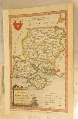 Lot 148 - Hampshire. A collection of approximately 105 maps, 17th - 19th century