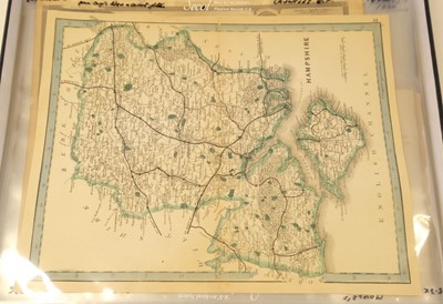 Lot 148 - Hampshire. A collection of approximately 105 maps, 17th - 19th century