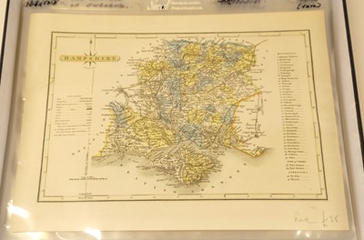 Lot 148 - Hampshire. A collection of approximately 105 maps, 17th - 19th century