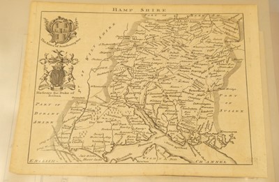 Lot 148 - Hampshire. A collection of approximately 105 maps, 17th - 19th century