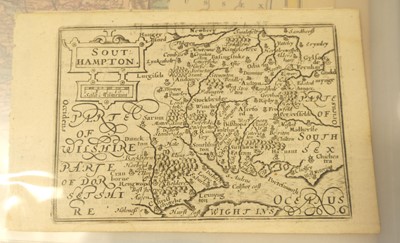 Lot 148 - Hampshire. A collection of approximately 105 maps, 17th - 19th century