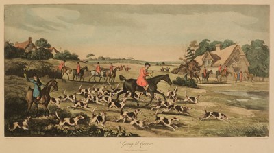 Lot 123 - Sutherland (Thomas). Fox Hunting, the set of 4, 1st August 1821