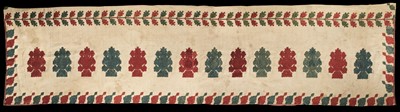 Lot 253 - Embroidery. An 18th century bed valance, Rhodes, Greece
