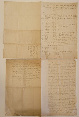 Lot 82 - West Indies. List of His Majesties Ships ... West Indies from the time of Vice Admiral Hosiers, 1729