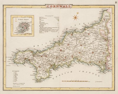 Lot 338 - Cole (G. & Roper J). A collection of 65 county maps, 1816 and later