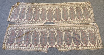 Lot 282 - Shawl. A large Kashmir shawl, circa 1820-1825