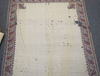 Lot 282 - Shawl. A large Kashmir shawl, circa 1820-1825