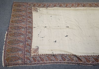 Lot 282 - Shawl. A large Kashmir shawl, circa 1820-1825