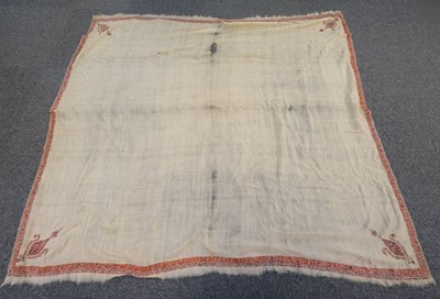 Lot 282 - Shawl. A large Kashmir shawl, circa 1820-1825