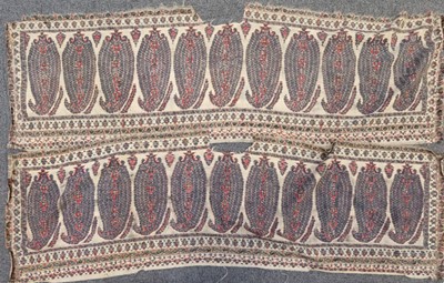 Lot 282 - Shawl. A large Kashmir shawl, circa 1820-1825