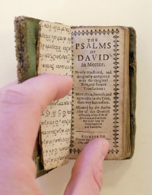 Lot 108 - Book of Psalms. The Psalms of David in Meeter, Edinburgh, 1667