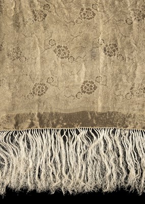 Lot 279 - Shawl. A 1920s gold shawl, and other late 19th/early 20th century garments