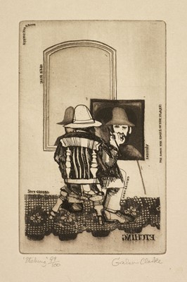 Lot 556 - Clarke (Graham, 1941-). Etching, 1976, and two others