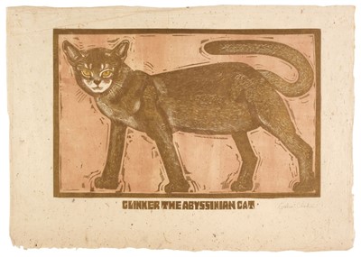 Lot 602 - Clarke (Graham, 1941-). Clinker the Abyssinian Cat, & Tortoise, both circa 1963