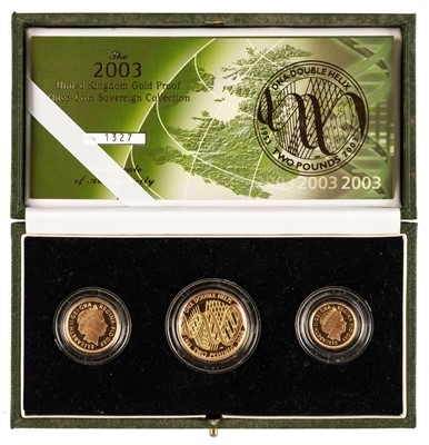 Lot 546 - Coins. Great Britain. Elizabeth II, Gold Proof Set, 2003