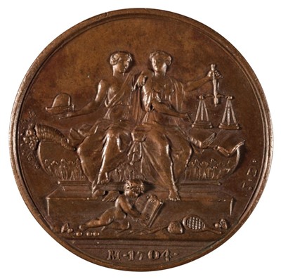 Lot 123 - Medals. John Locke by Dassier, etc (3)