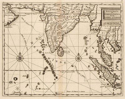 Lot 356 - Indian Ocean. De Bruyn (Cornelius) Route Exacte de Gamron a Batavia..., 1737