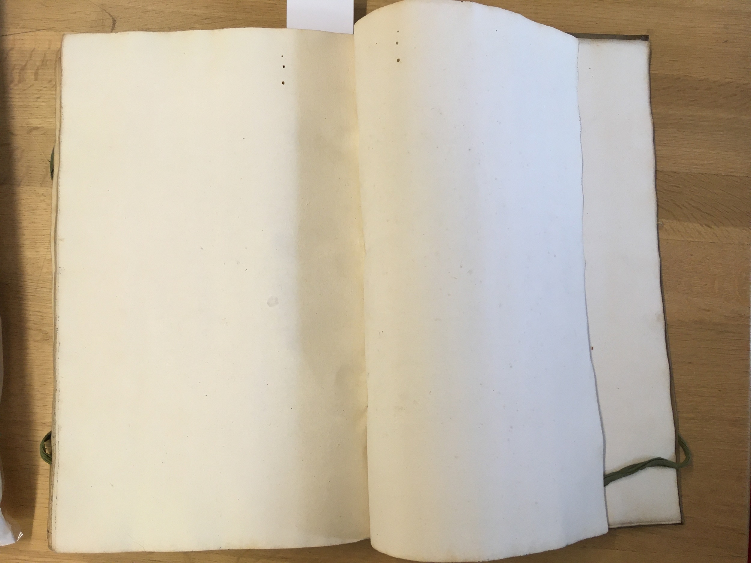 Lot 540 - Paper - Handmade. A folio volume of blank