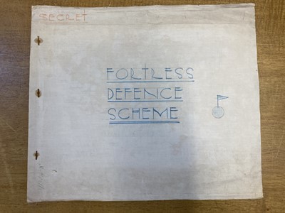 Lot 341 - Cabinet War Rooms. 'Fortress Defence Scheme' [cover-title], 1 February 1943