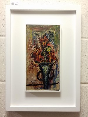 Lot 670 - Durrant (Roy Turner, 1925-1998). Still life with flowers in a vase, 1948