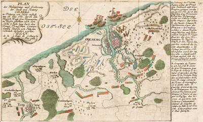 Lot 388 - Polish Battle Plans. A collection of 29 battle and siege maps, 18th century